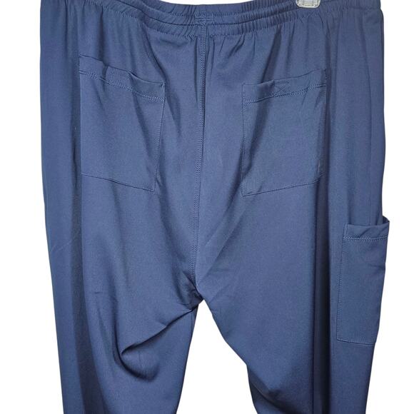 HH by Healing Hands Men's Ryan Zip Fly Slim Fit Scrub Pant in Navy Size XL NWT - Picture 8 of 13